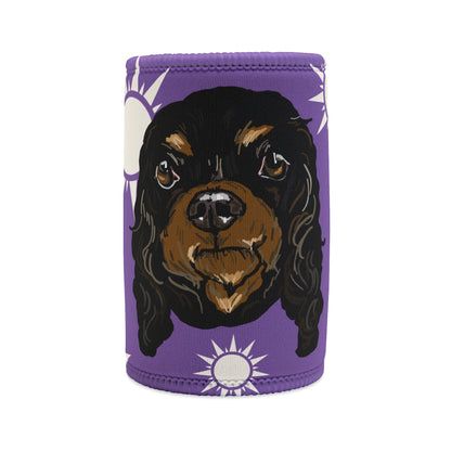 King Charles Cavalier stubby holder | Bud stub floral collection | LittleLinesdesigns