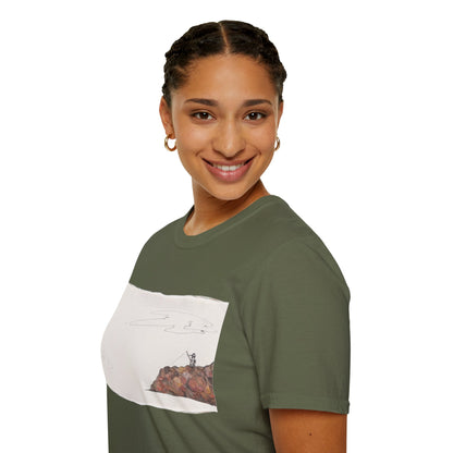 Ocean Lanscape "on the rocks" T-shirt | "Surrounds" Landscape collection | LittleLinesdesigns