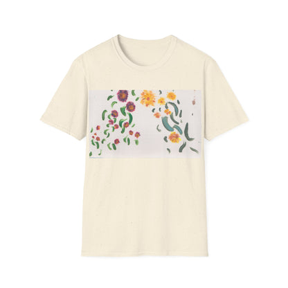 Hand painted "with the rocks" ocean T-Shirt | "Surrounds" Lanscape Floral collection | LittleLiinesdesigns