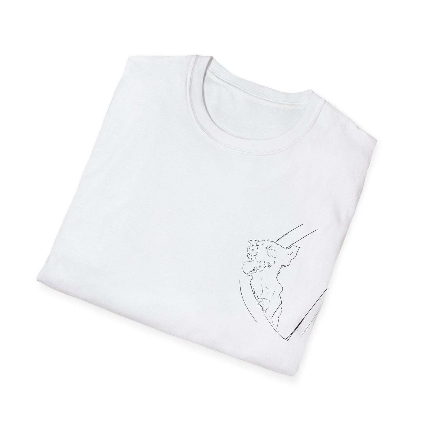 Happy Terrier dog T-shirt | Happy Dog Window collection | LittleLinesdesigns