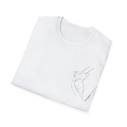 Happy Terrier dog T-shirt | Happy Dog Window collection | LittleLinesdesigns