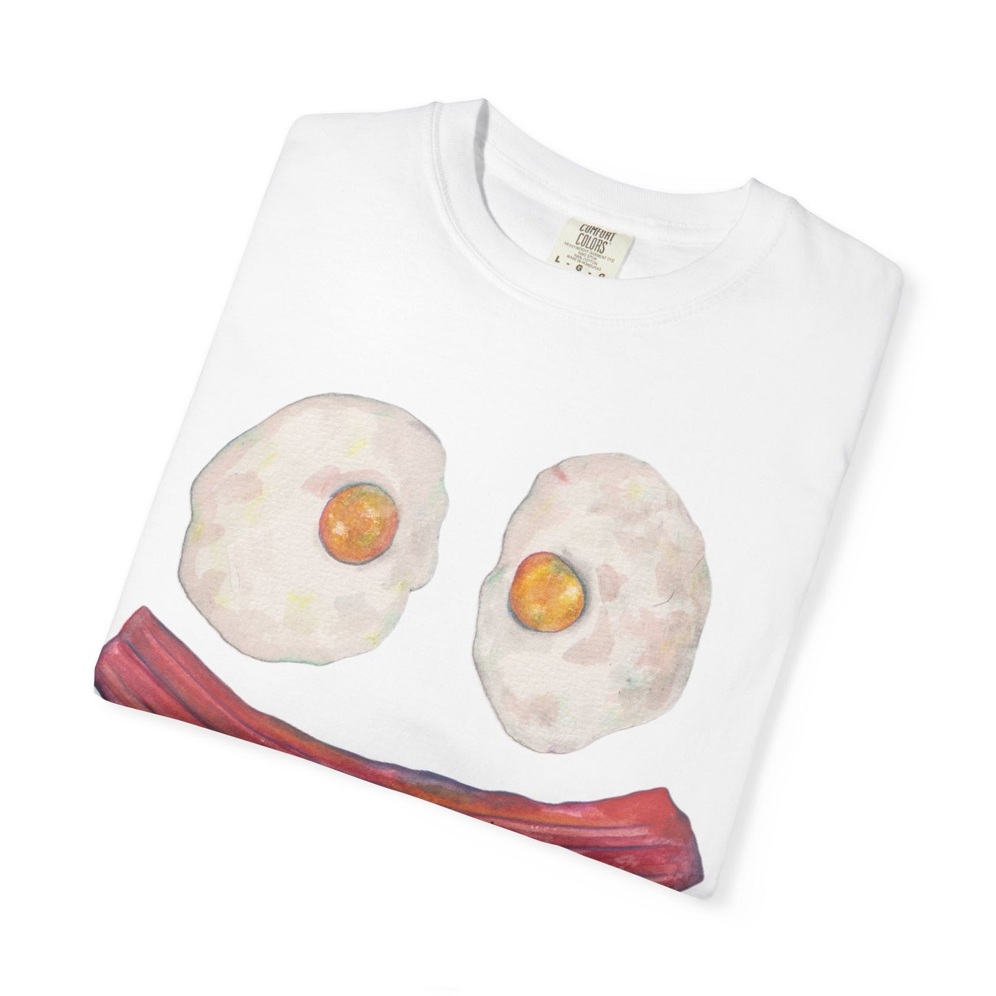 BIG Happy Breakfast Tee | Smiley Egg & Bacon Graphic T-Shirt