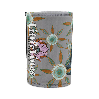 Blue Heeler Stubby Cooler | Budstub floral collection | LittleLinesdesigns