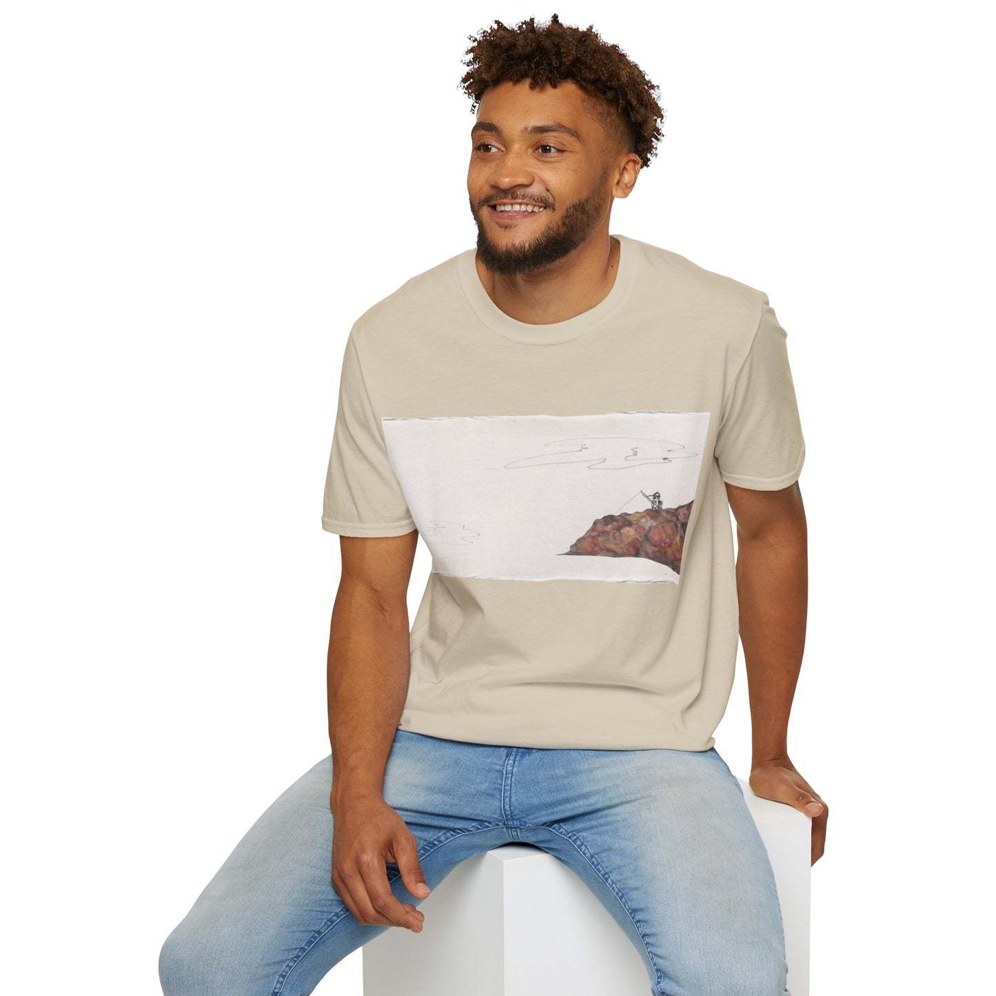 Ocean Lanscape "on the rocks" T-shirt | "Surrounds" Landscape collection | LittleLinesdesigns