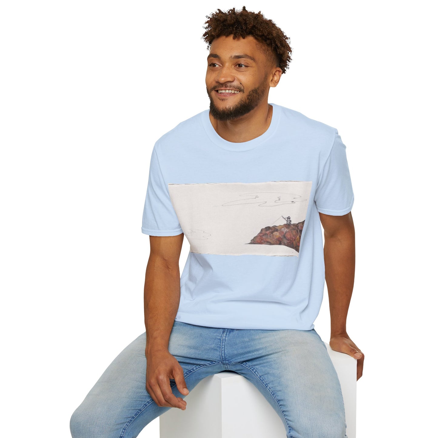 Ocean Lanscape "on the rocks" T-shirt | "Surrounds" Landscape collection | LittleLinesdesigns