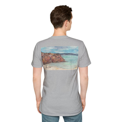 Ocean Lanscape "on the rocks" T-shirt | "Surrounds" Landscape collection | LittleLinesdesigns