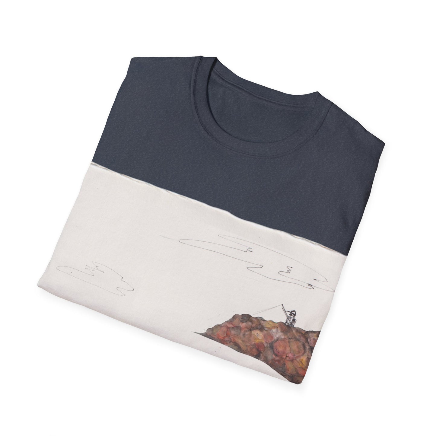 Ocean Lanscape "on the rocks" T-shirt | "Surrounds" Landscape collection | LittleLinesdesigns