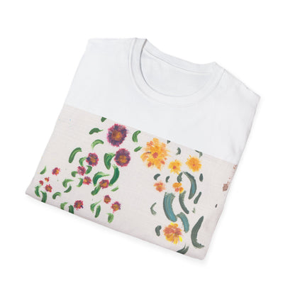 Hand painted "with the rocks" ocean T-Shirt | "Surrounds" Lanscape Floral collection | LittleLiinesdesigns