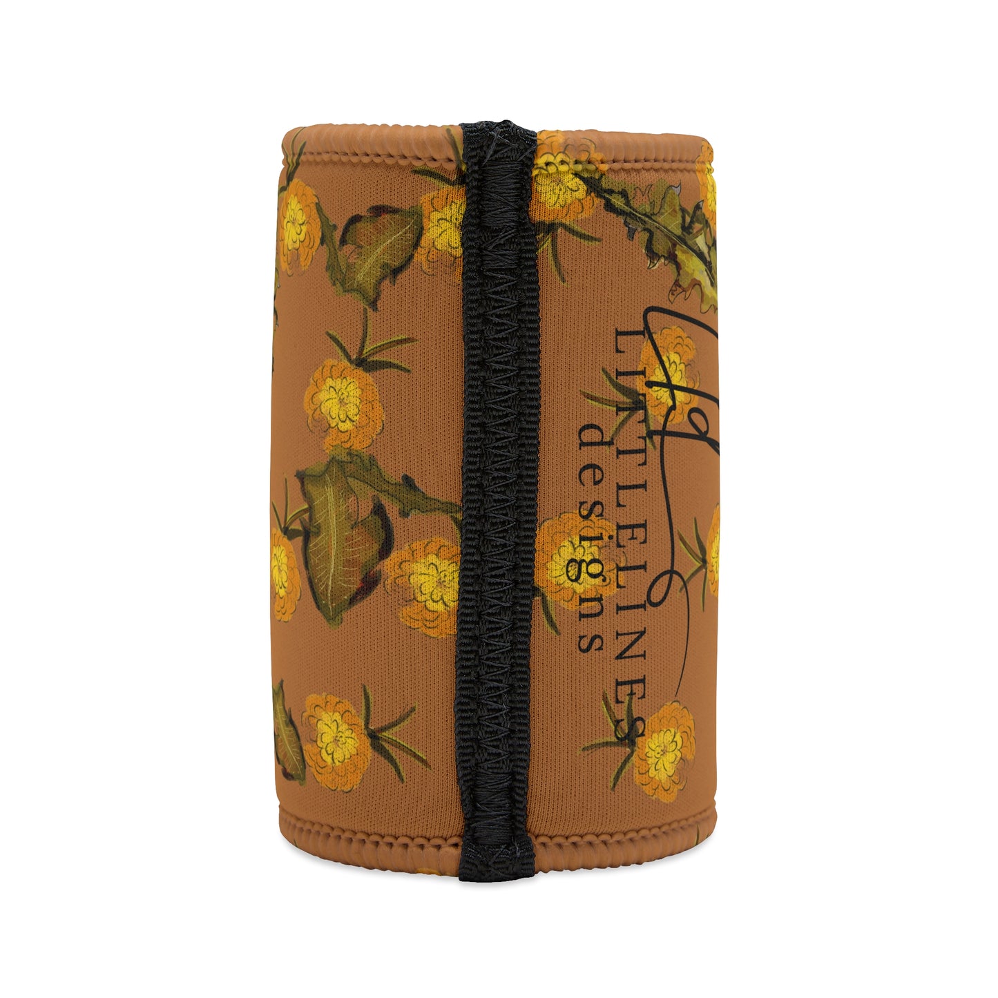 Dandelion Australian Flower Stubby Cooler | Budstub floral collection | LittleLinesdesigns