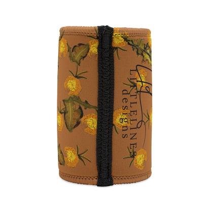 Dandelion Australian Flower Stubby Cooler | Budstub floral collection | LittleLinesdesigns