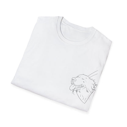 Happy Golden Retriever dog Window | Happy Window collection | LittleLinesdesigns