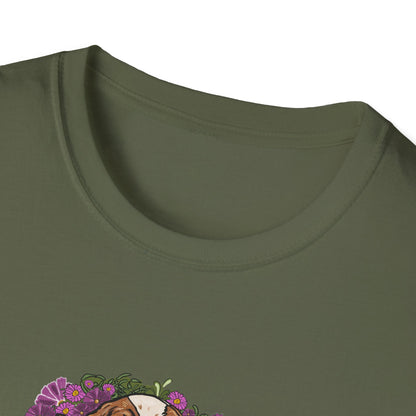 Cavalier Dog T-shirt | Floral Ocean Sea Grasses | LittleLinesdesigns