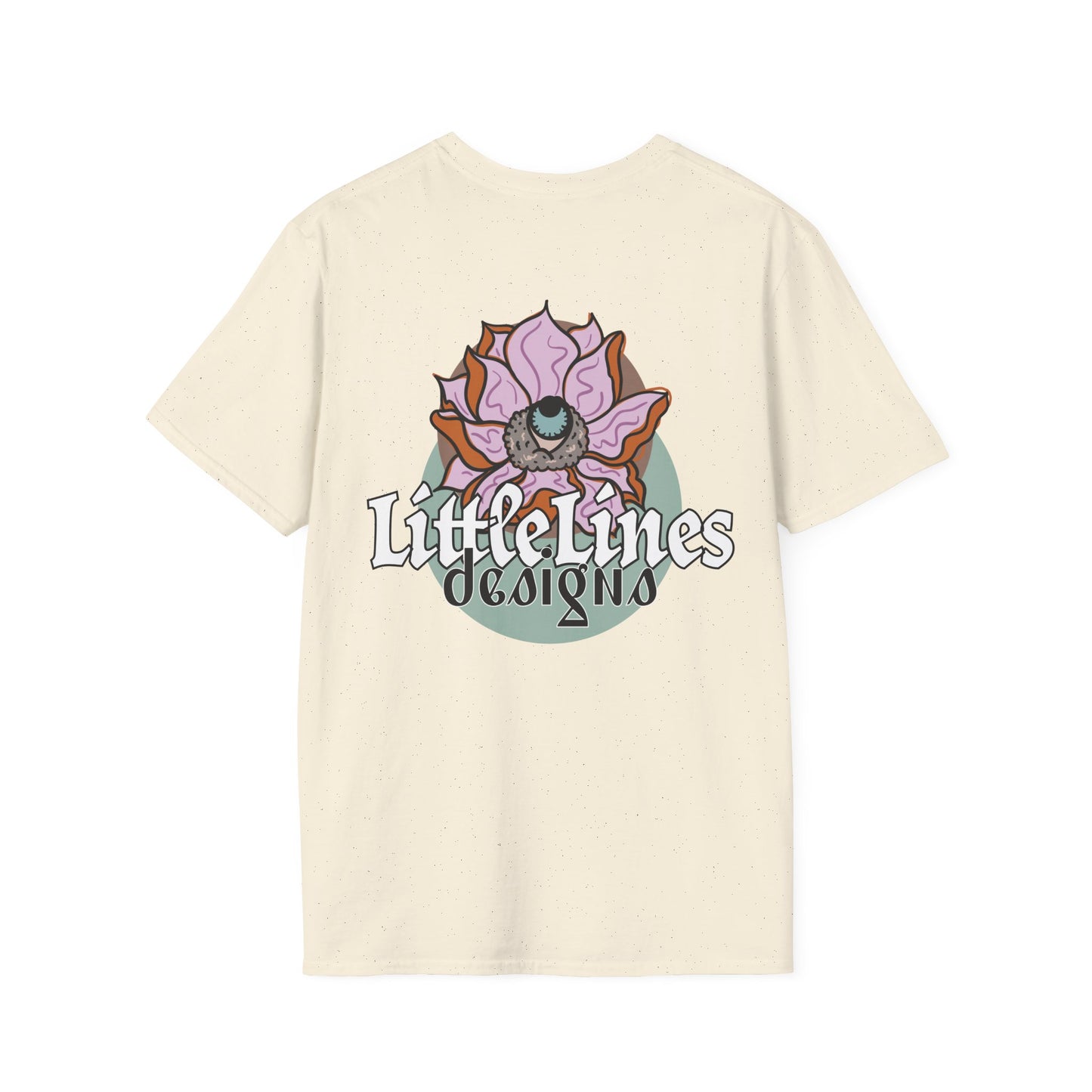 | LittleLinesdesigns | Lotus Flower Graphic softstyle tee