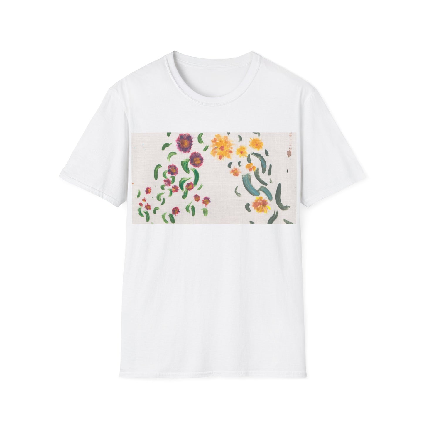 Hand painted "with the rocks" ocean T-Shirt | "Surrounds" Lanscape Floral collection | LittleLiinesdesigns