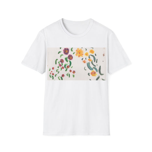 Hand painted "with the rocks" ocean T-Shirt | "Surrounds" Lanscape Floral collection | LittleLiinesdesigns