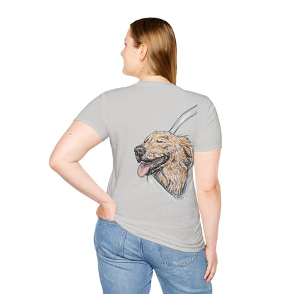 Happy Golden Retriever dog Window | Happy Window collection | LittleLinesdesigns