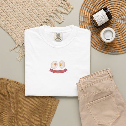 Happy Breakfast Tee | Smiley Egg & Bacon Graphic T-Shirt