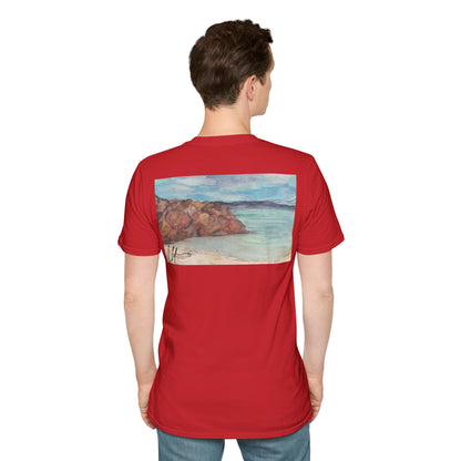 Ocean Lanscape "on the rocks" T-shirt | "Surrounds" Landscape collection | LittleLinesdesigns