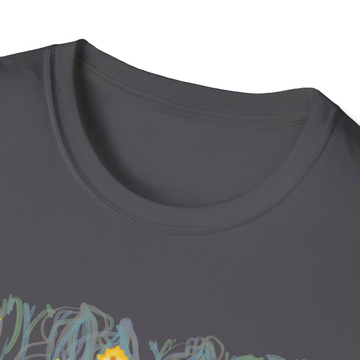 Hand drawn flower seagrasses T-shirt | "Surrounds" Floral Landscape collection | LittleLinesdesigns