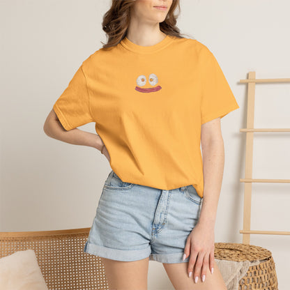 Happy Breakfast Tee | Smiley Egg & Bacon Graphic T-Shirt