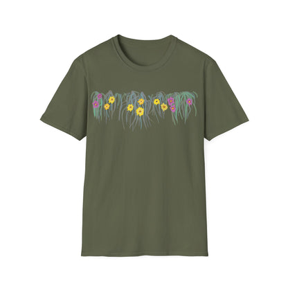 Hand drawn flower seagrasses T-shirt | "Surrounds" Floral Landscape collection | LittleLinesdesigns