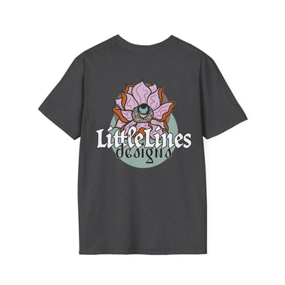 | LittleLinesdesigns | Lotus Flower Graphic softstyle tee