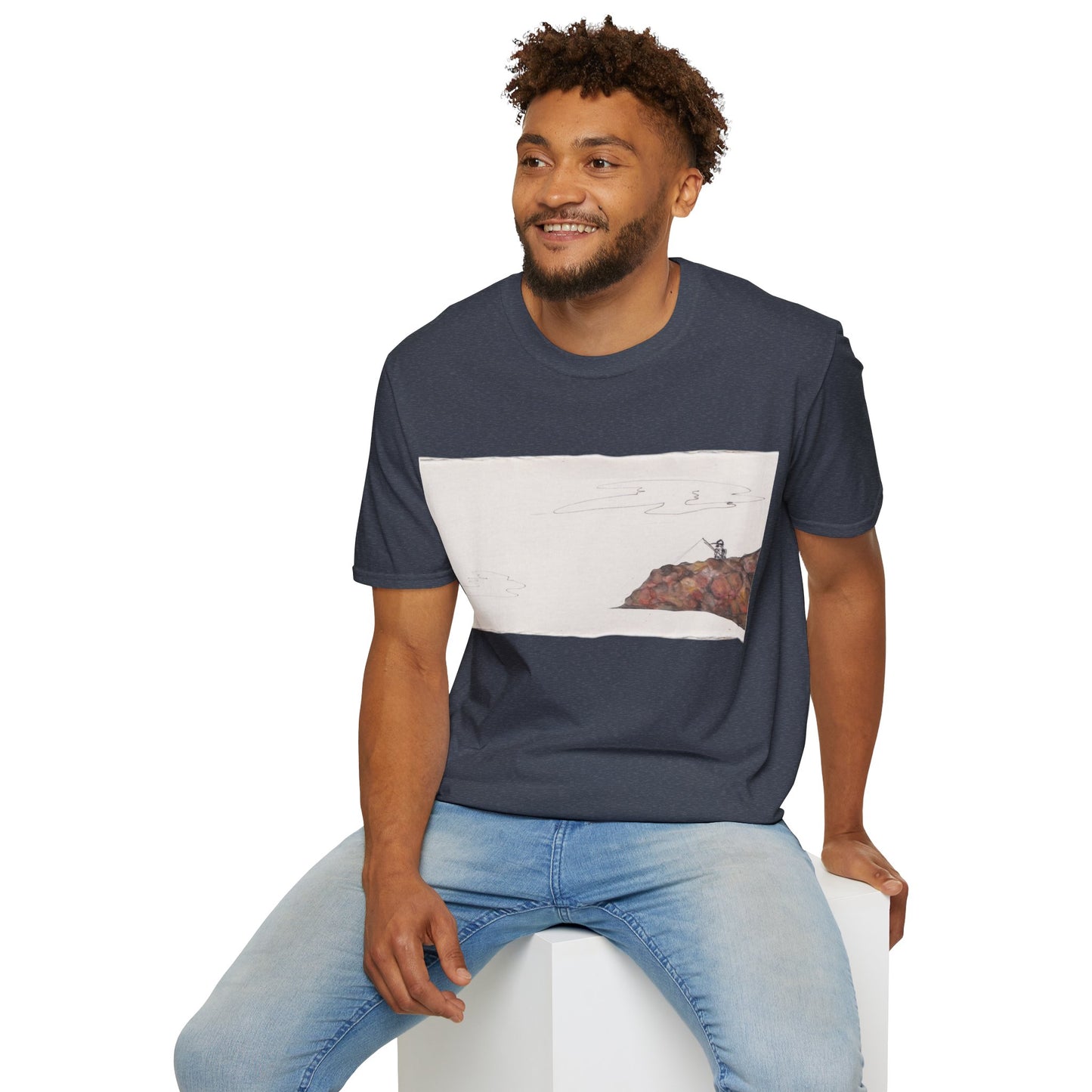 Ocean Lanscape "on the rocks" T-shirt | "Surrounds" Landscape collection | LittleLinesdesigns