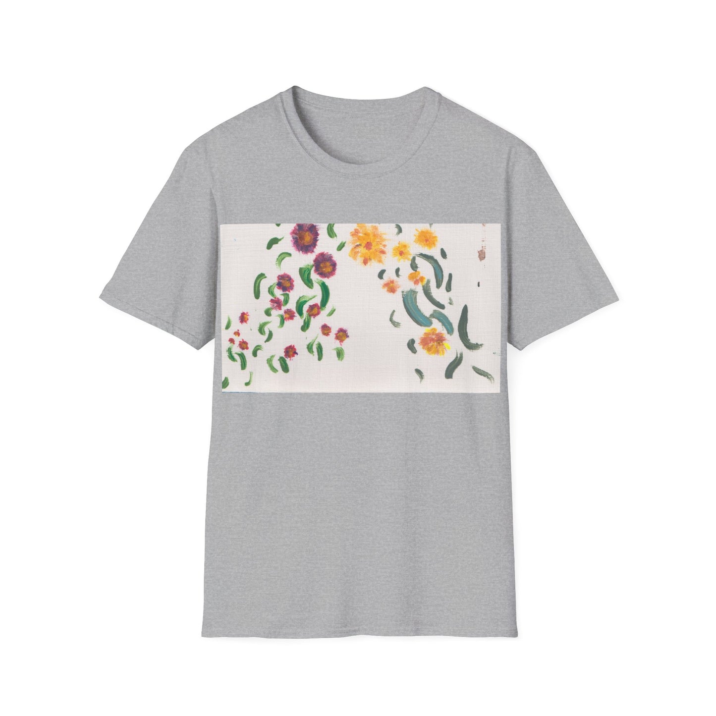 Hand painted "with the rocks" ocean T-Shirt | "Surrounds" Lanscape Floral collection | LittleLiinesdesigns