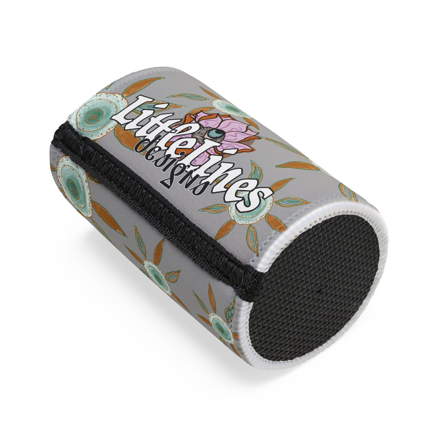Blue Heeler Stubby Cooler | Budstub floral collection | LittleLinesdesigns