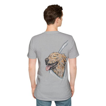 Happy Golden Retriever dog Window | Happy Window collection | LittleLinesdesigns