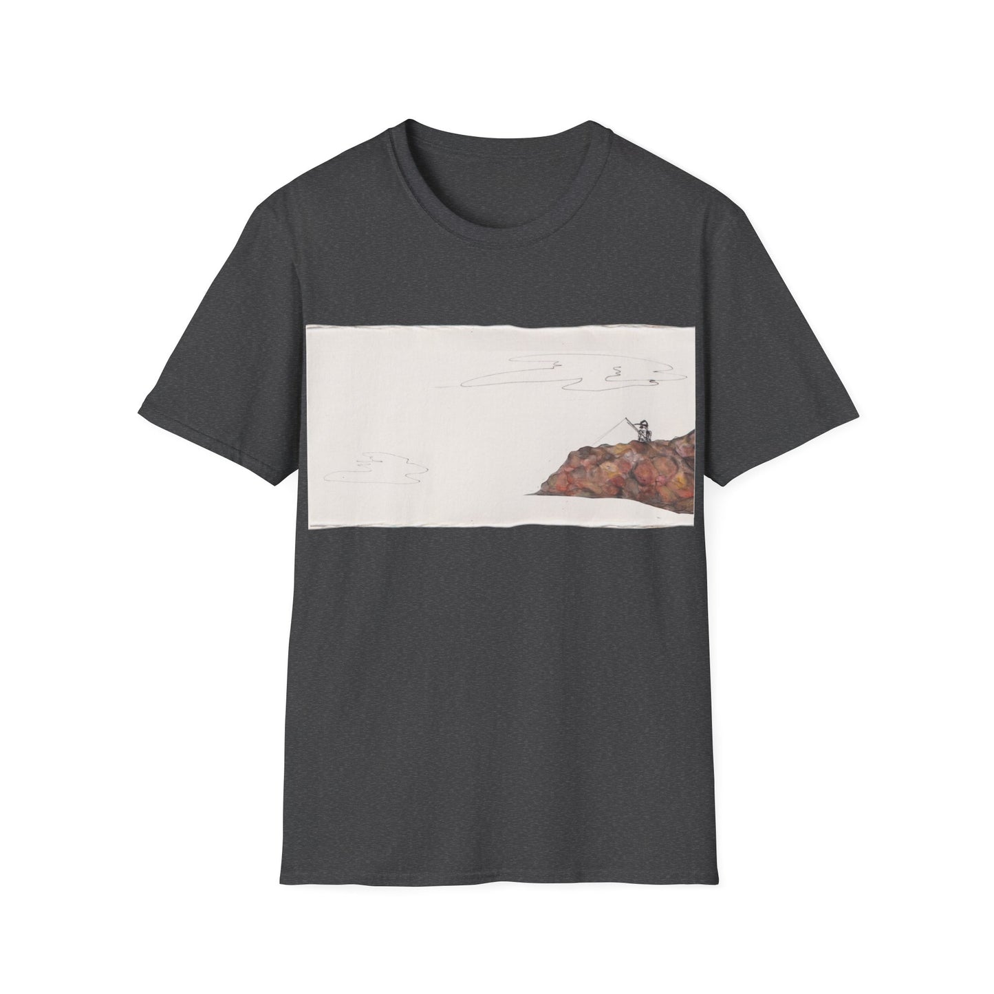 Ocean Lanscape "on the rocks" T-shirt | "Surrounds" Landscape collection | LittleLinesdesigns