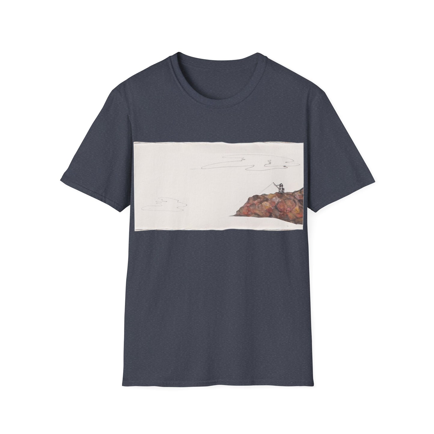 Ocean Lanscape "on the rocks" T-shirt | "Surrounds" Landscape collection | LittleLinesdesigns
