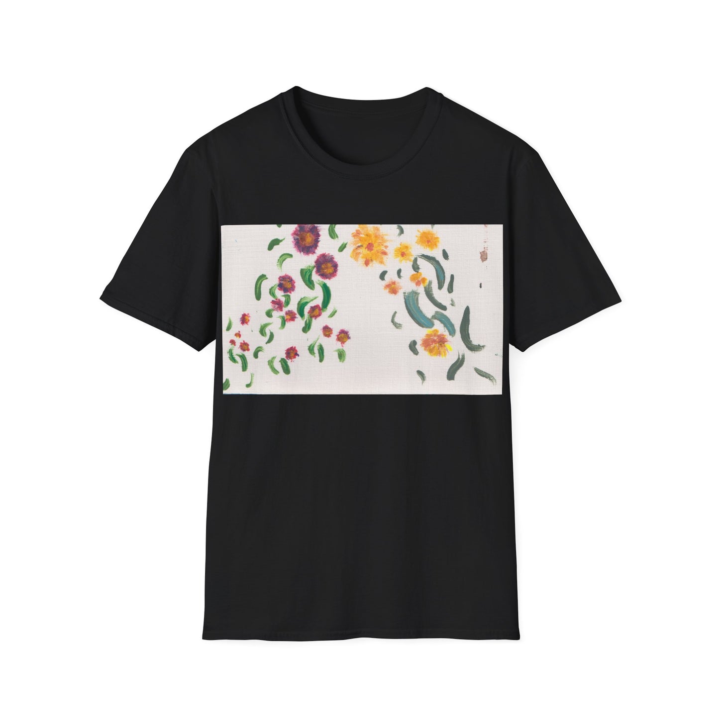 Hand painted "with the rocks" ocean T-Shirt | "Surrounds" Lanscape Floral collection | LittleLiinesdesigns