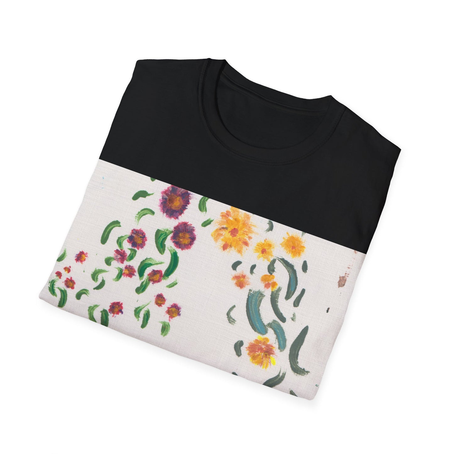 Hand painted "with the rocks" ocean T-Shirt | "Surrounds" Lanscape Floral collection | LittleLiinesdesigns