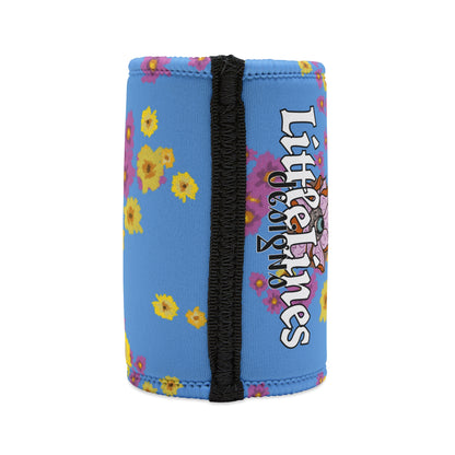 Corgi Dog Stubby cooler | Budstubs Floral collection | LittleLinesdesigns