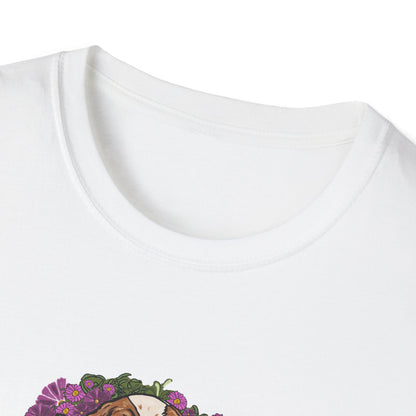 Cavalier Dog T-shirt | Floral Ocean Sea Grasses | LittleLinesdesigns