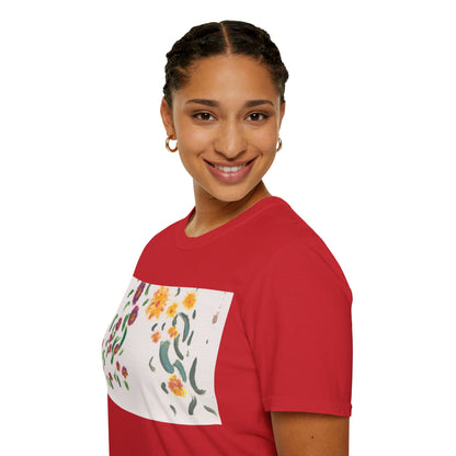 Hand painted "with the rocks" ocean T-Shirt | "Surrounds" Lanscape Floral collection | LittleLiinesdesigns