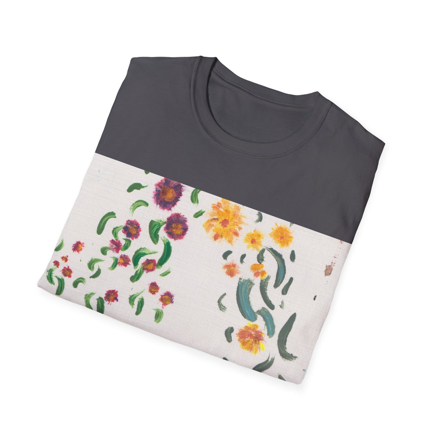 Hand painted "with the rocks" ocean T-Shirt | "Surrounds" Lanscape Floral collection | LittleLiinesdesigns