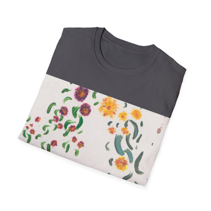Hand painted "with the rocks" ocean T-Shirt | "Surrounds" Lanscape Floral collection | LittleLiinesdesigns