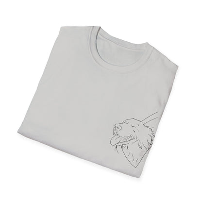 Happy Golden Retriever dog Window | Happy Window collection | LittleLinesdesigns