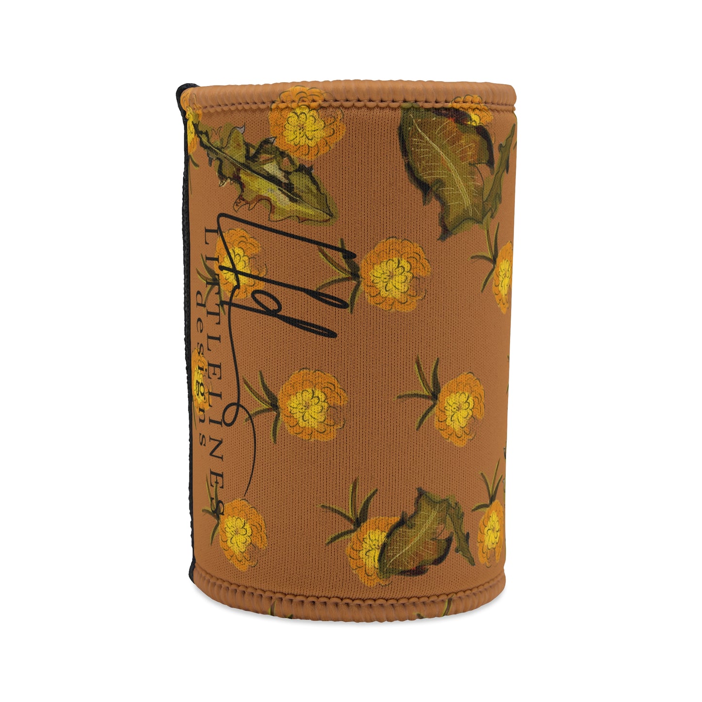 Dandelion Australian Flower Stubby Cooler | Budstub floral collection | LittleLinesdesigns