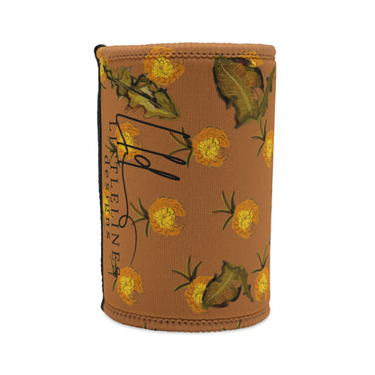 Dandelion Australian Flower Stubby Cooler | Budstub floral collection | LittleLinesdesigns