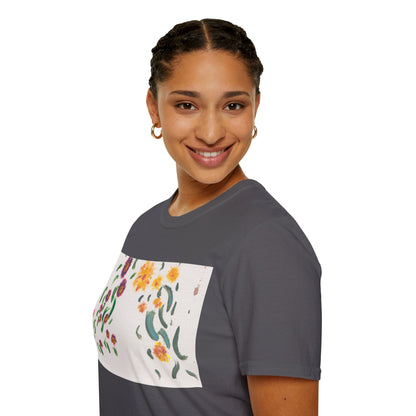 Hand painted "with the rocks" ocean T-Shirt | "Surrounds" Lanscape Floral collection | LittleLiinesdesigns