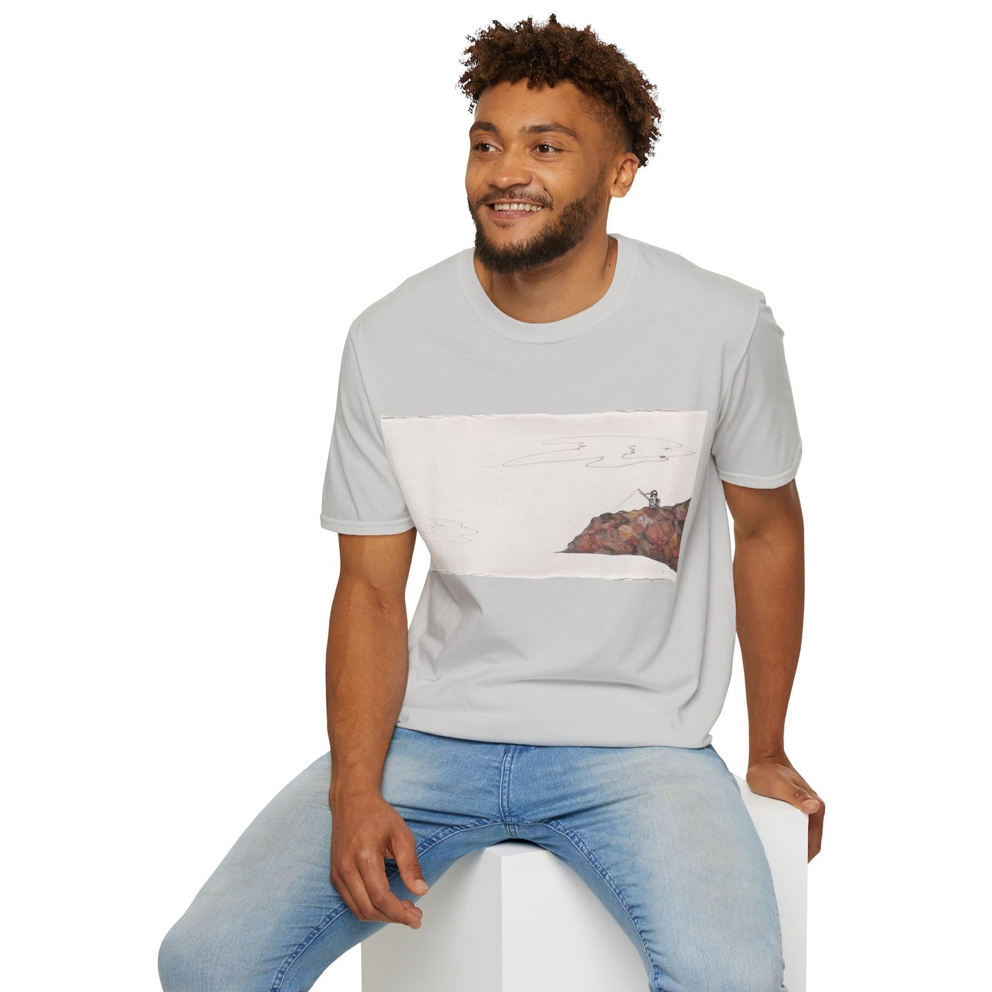 Ocean Lanscape "on the rocks" T-shirt | "Surrounds" Landscape collection | LittleLinesdesigns