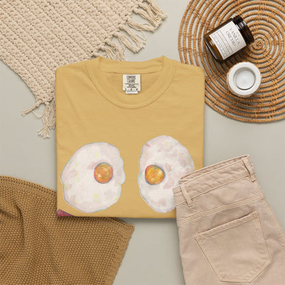 BIG Happy Breakfast Tee | Smiley Egg & Bacon Graphic T-Shirt