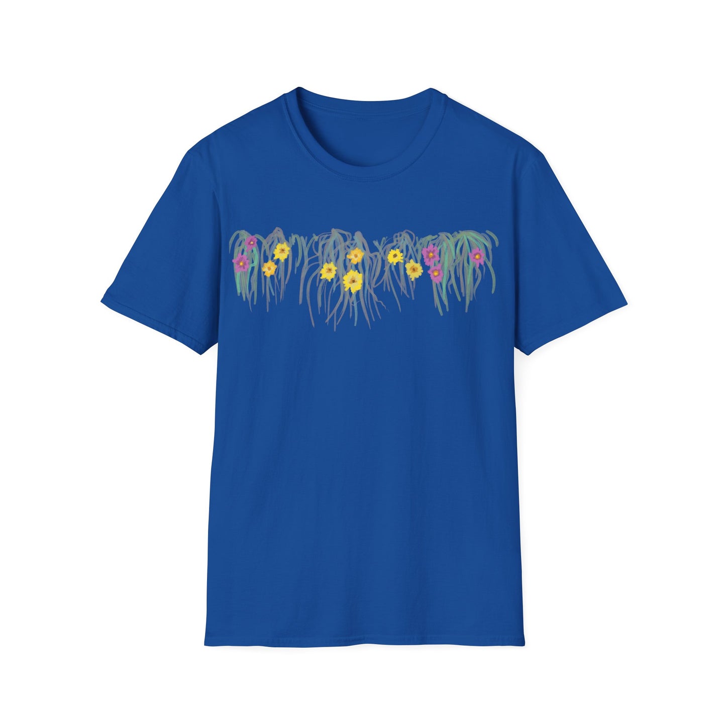 Hand drawn flower seagrasses T-shirt | "Surrounds" Floral Landscape collection | LittleLinesdesigns