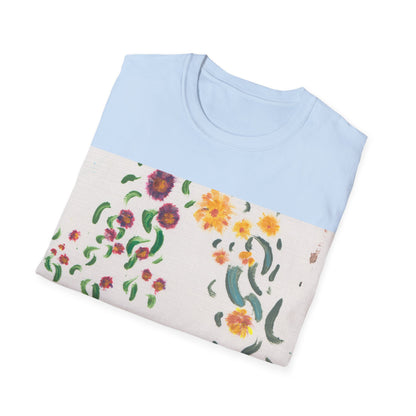 Hand painted "with the rocks" ocean T-Shirt | "Surrounds" Lanscape Floral collection | LittleLiinesdesigns