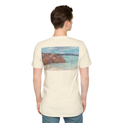 Ocean Lanscape "on the rocks" T-shirt | "Surrounds" Landscape collection | LittleLinesdesigns