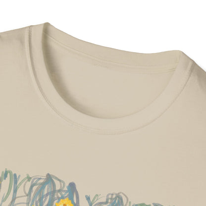 Hand drawn flower seagrasses T-shirt | "Surrounds" Floral Landscape collection | LittleLinesdesigns