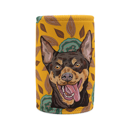 Kelpie dog stubby cooler | Bud Stubs Floral collection | LittleLinesdesigns